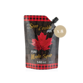 Maple Syrup Pouch 540 Ml - 8 Units