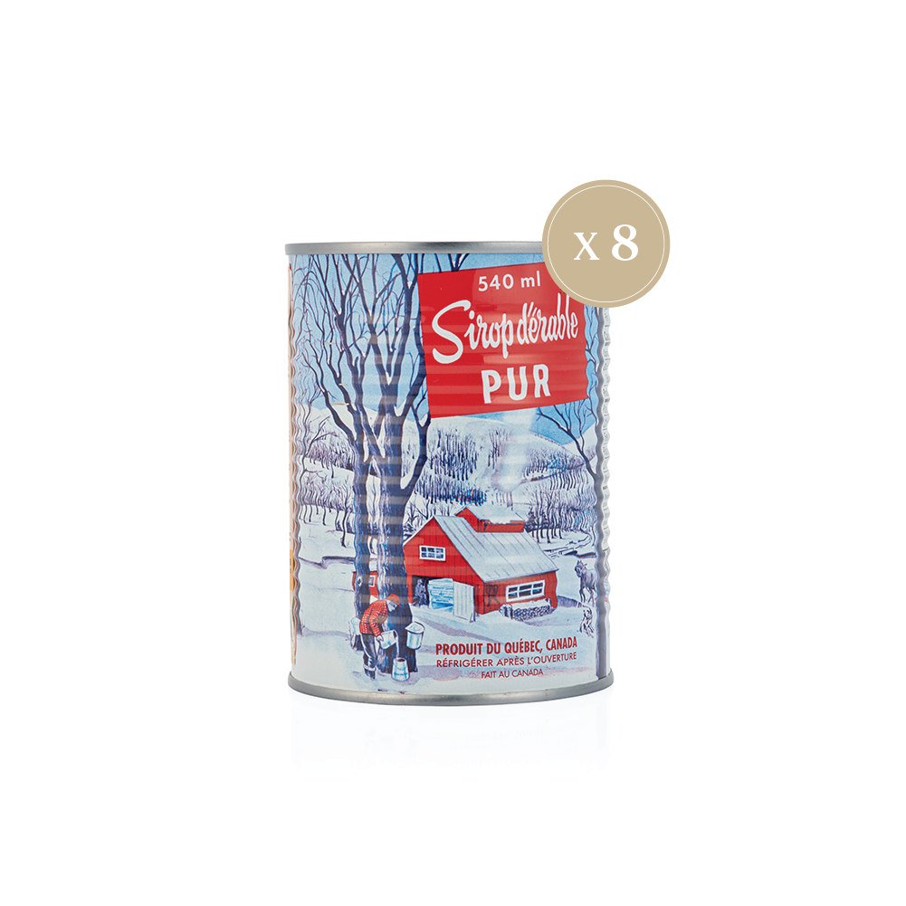 Sirop d'érable canne 540 ml - 8 unités