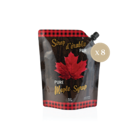 Sirop d'érable pochette 1 L - 8 unités