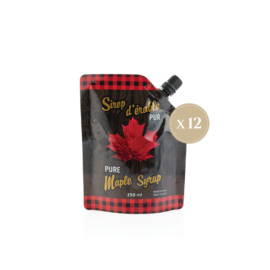 Sirop d'érable pochette 250 ml - 12 unités