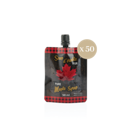 Sirop d'érable pochette 50 ml - 50 unités