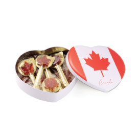Coffret en cœur Canada